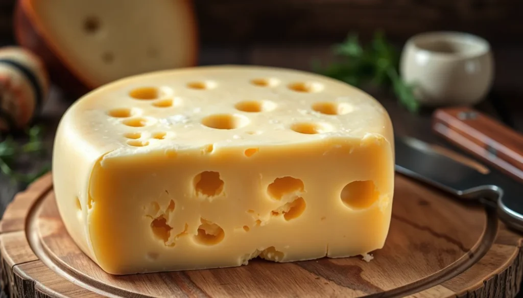 A Swiss cheese.